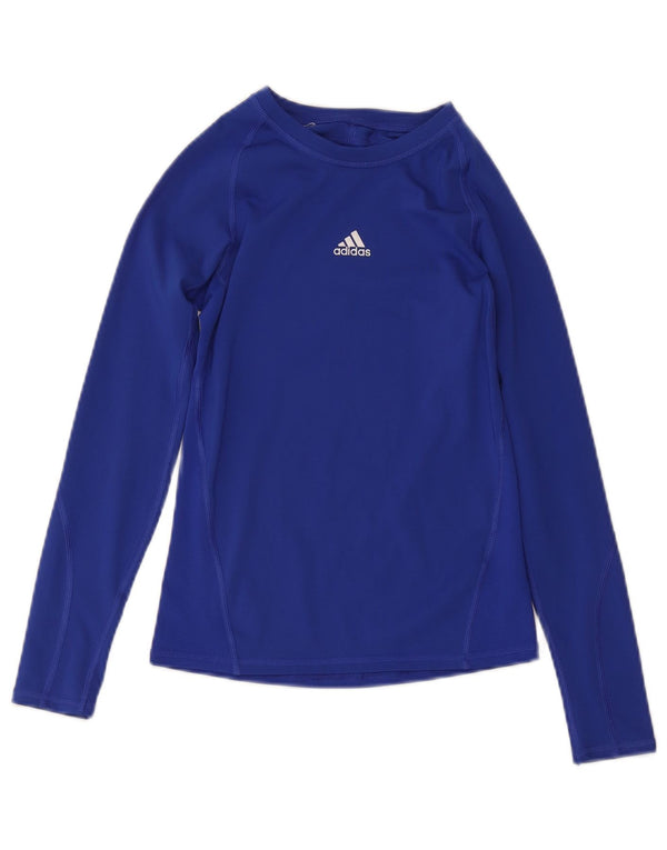 Adidas Jungen Climacool Top Langarm 11-12 Jahre Blau Polyester