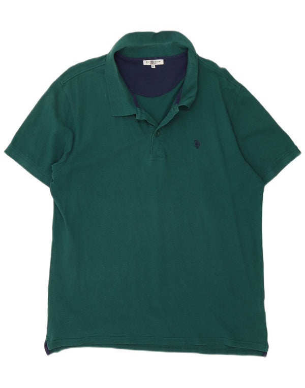 U.S. Polo Assn. Herrenhemd 2XL Grüne Baumwolle