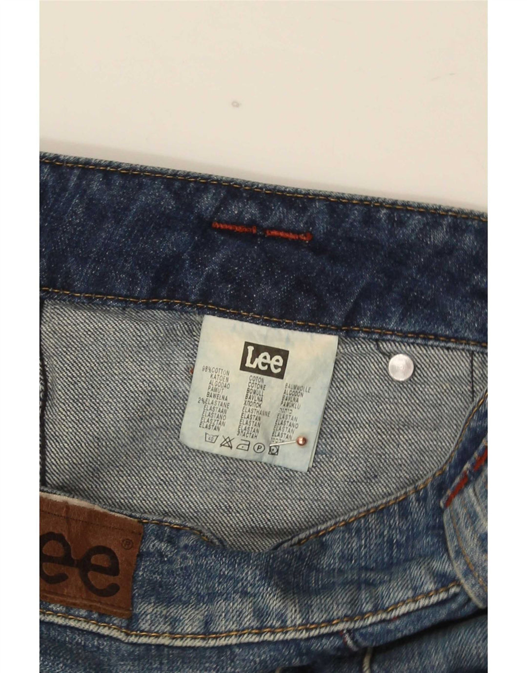 Lee Damen Leola Bootcut Jeans W27 L35 Blaue Baumwolle