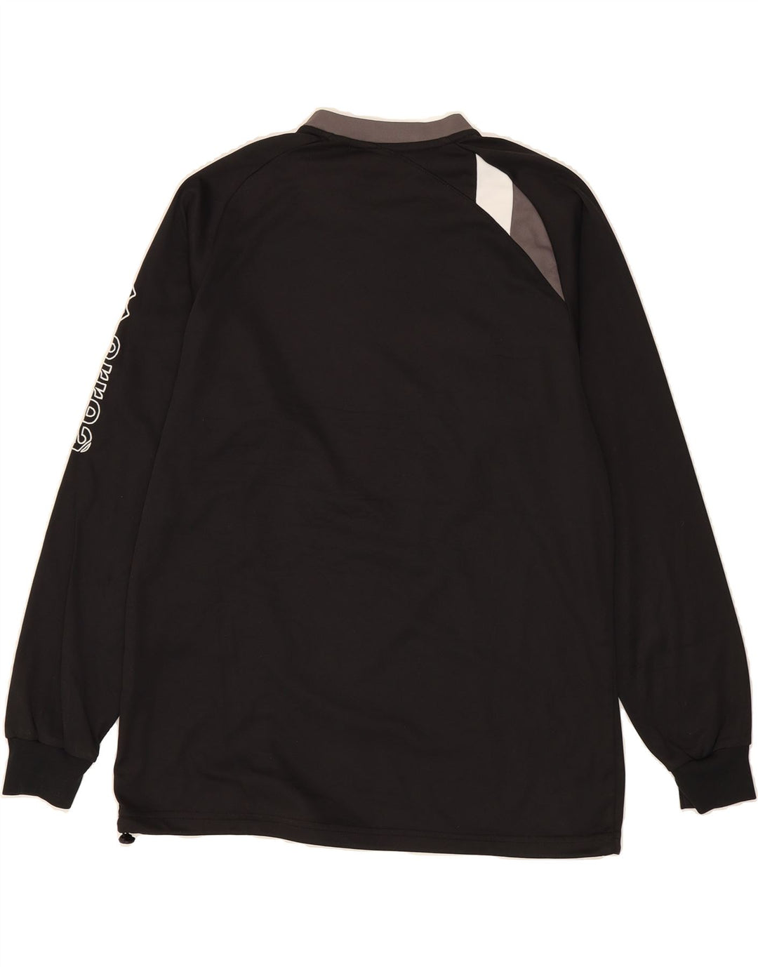 ERREA Mens Graphic Pullover Tracksuit Top Large Black Colourblock Vintage Errea and Second-Hand Errea from Messina Hembry 