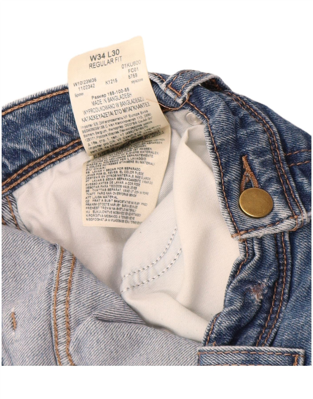 WRANGLER Herren-Jeans mit normaler Passform, gerade Passform, W34, L30, Blau, Baumwolle