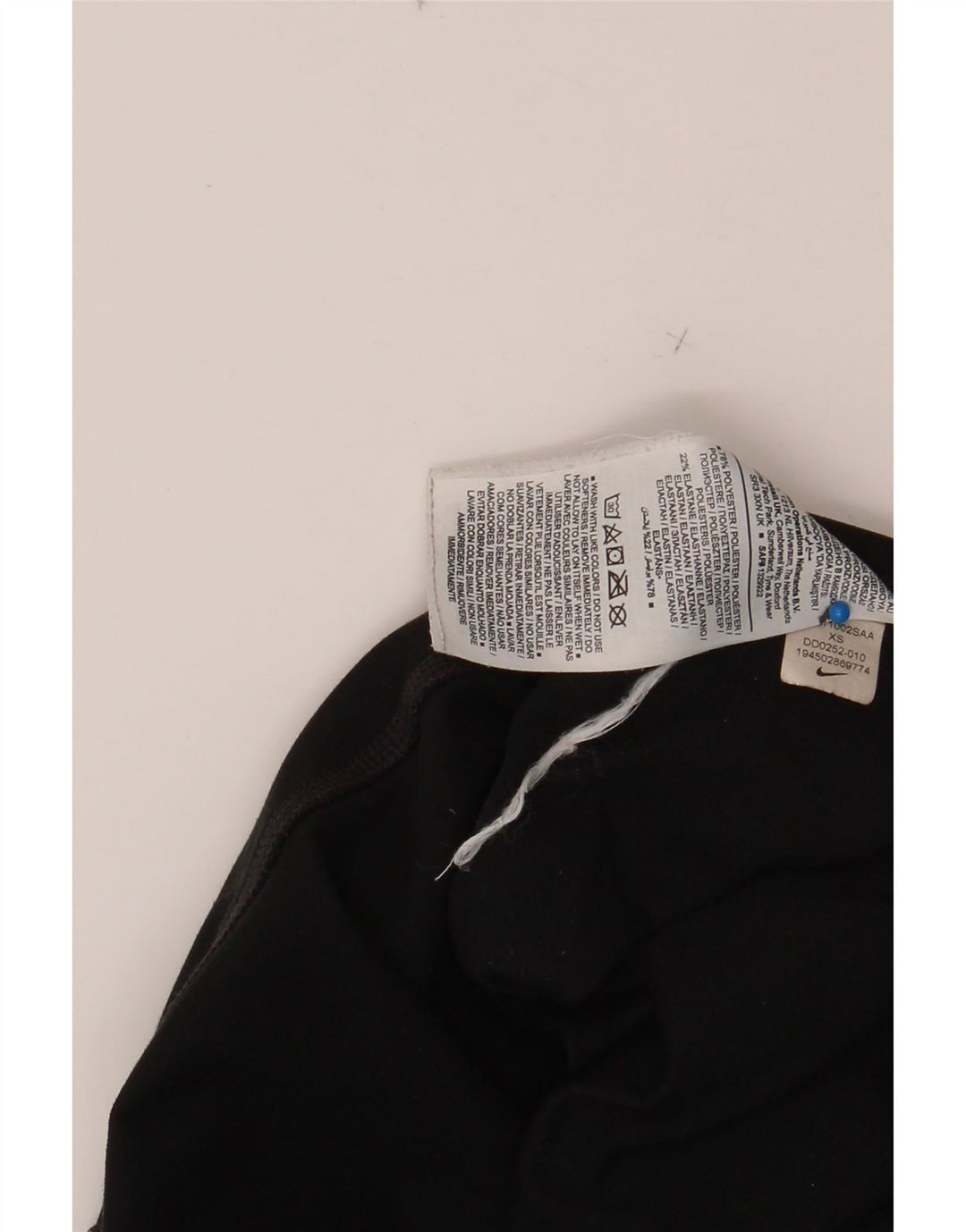 NIKE Womens Leggings UK 4 XS  Black Polyester