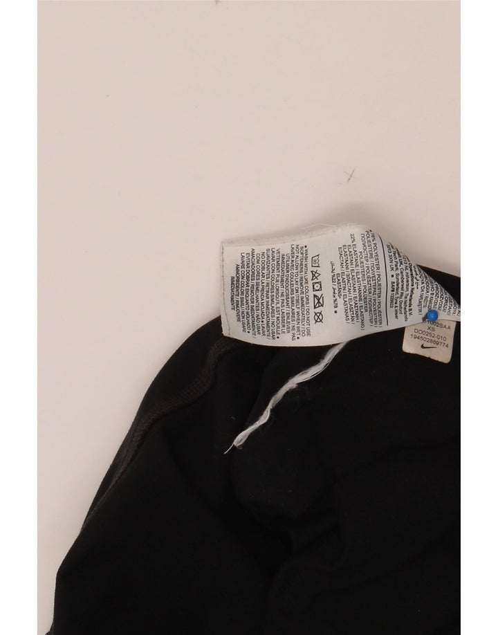 NIKE Womens Leggings UK 4 XS  Black Polyester