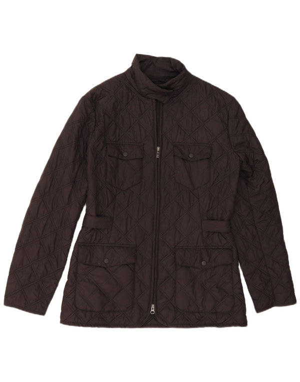 Sergio Tacchini Damen Steppjacke IT 46 Large Schwarz Polyester