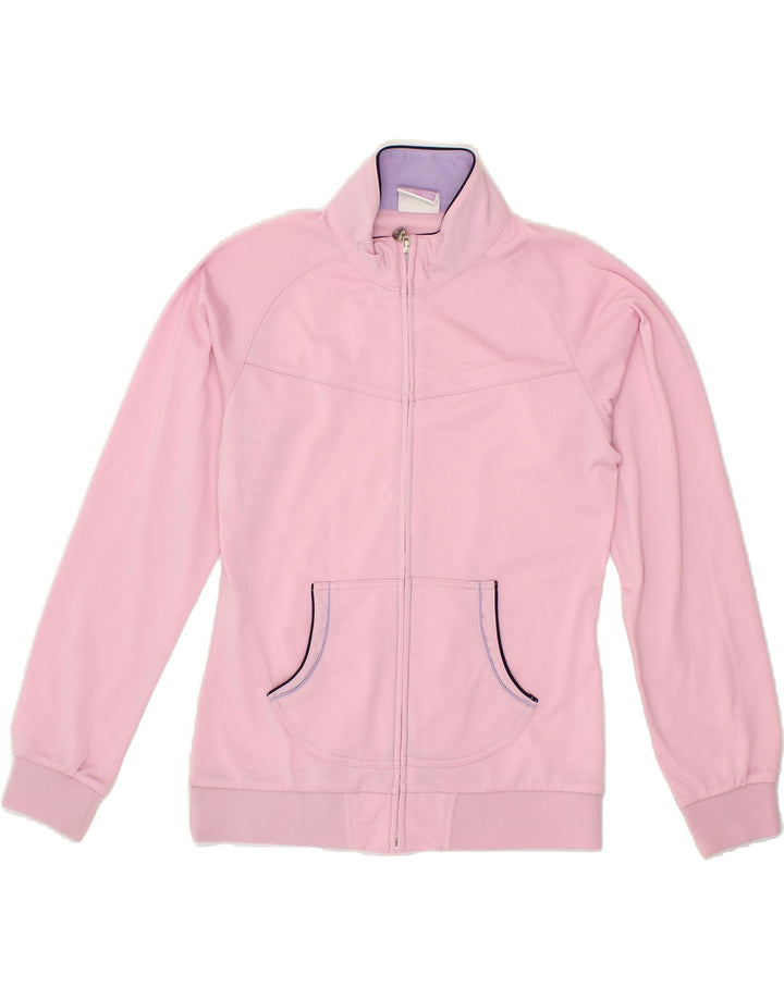 CHAMPION Girls Tracksuit Top Jacket 13-14 Years XL Pink Polyester Vintage Champion and Second-Hand Champion from Messina Hembry 