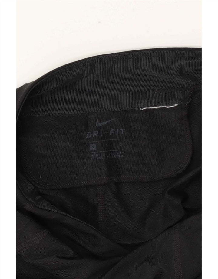 Nike Damen Dri Fit Leggings UK 10 Small Schwarz