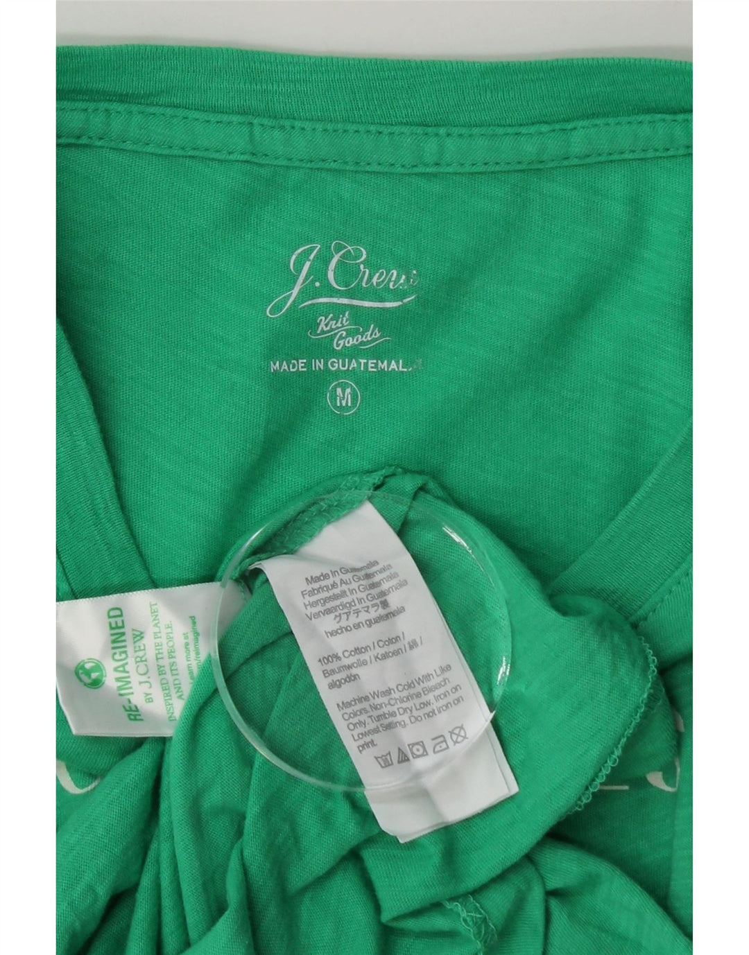 J. CREW Mens Graphic T-Shirt Top Medium Green Cotton Vintage J. Crew and Second-Hand J. Crew from Messina Hembry 
