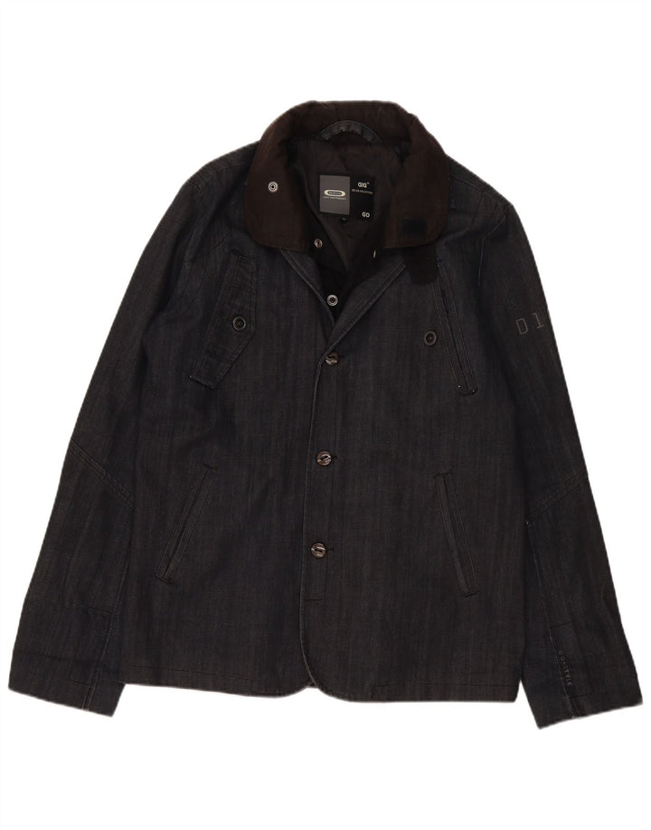 G-Star Herren Jeansjacke UK 40 Große graue Baumwolle