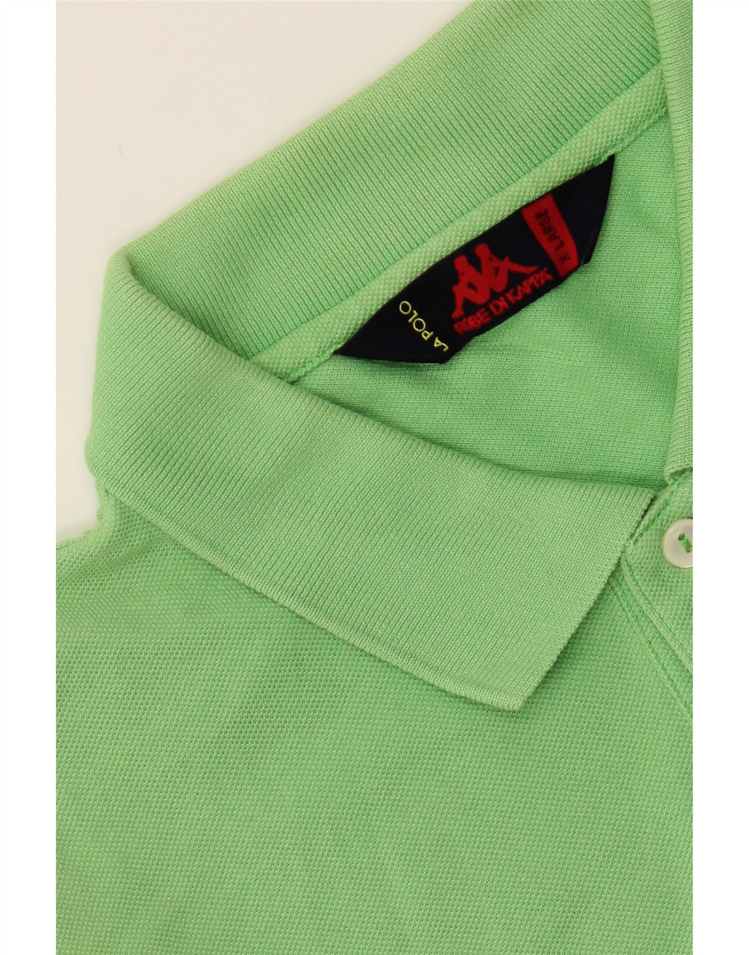 KAPPA Mens Polo Shirt XL Green Cotton Vintage Kappa and Second-Hand Kappa from Messina Hembry 