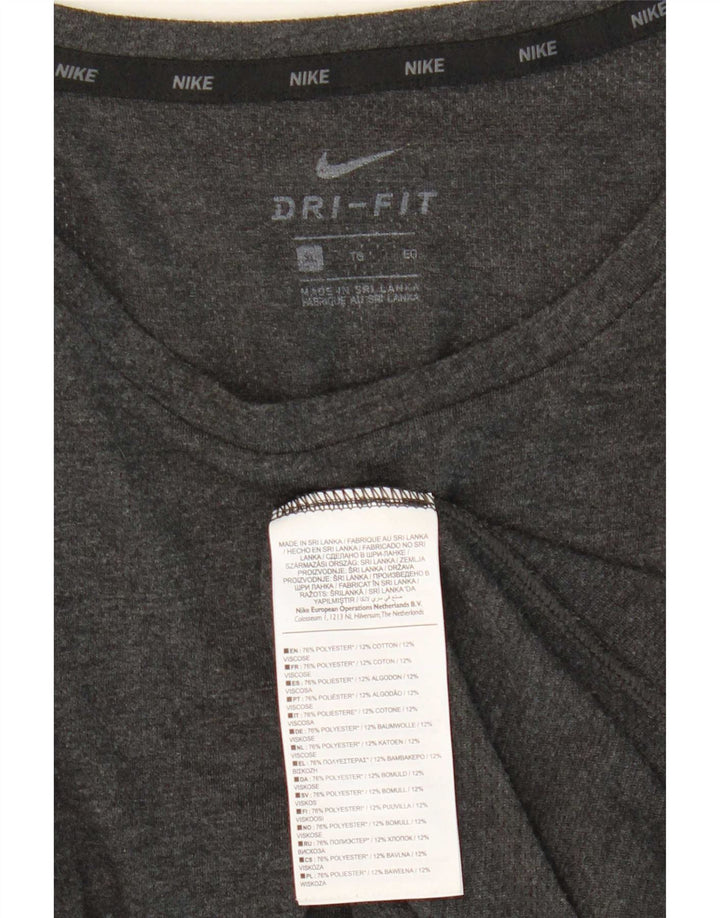 Nike Herren Dri Fit T-Shirt Top XL Grau Polyester