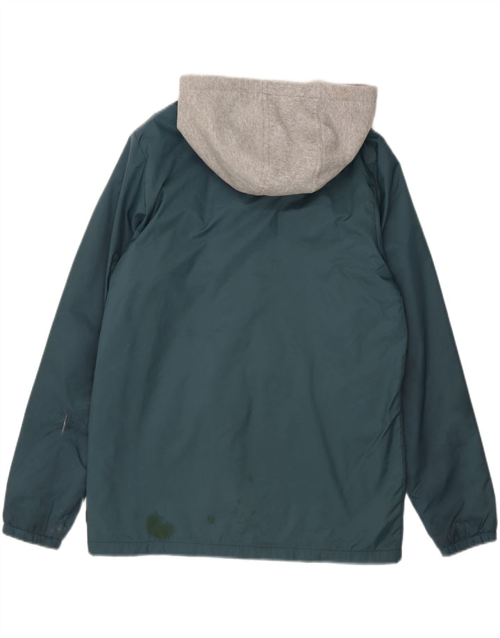 Vans Herren-Windbreakerjacke mit Kapuze, UK 36, Small, blaues Colourblock-Nylon