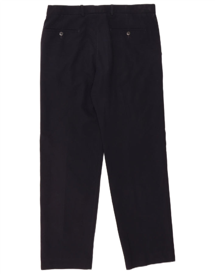 Marks & Spencer Herren-Anzughose, gerade, normal, W34, L31, Marineblau