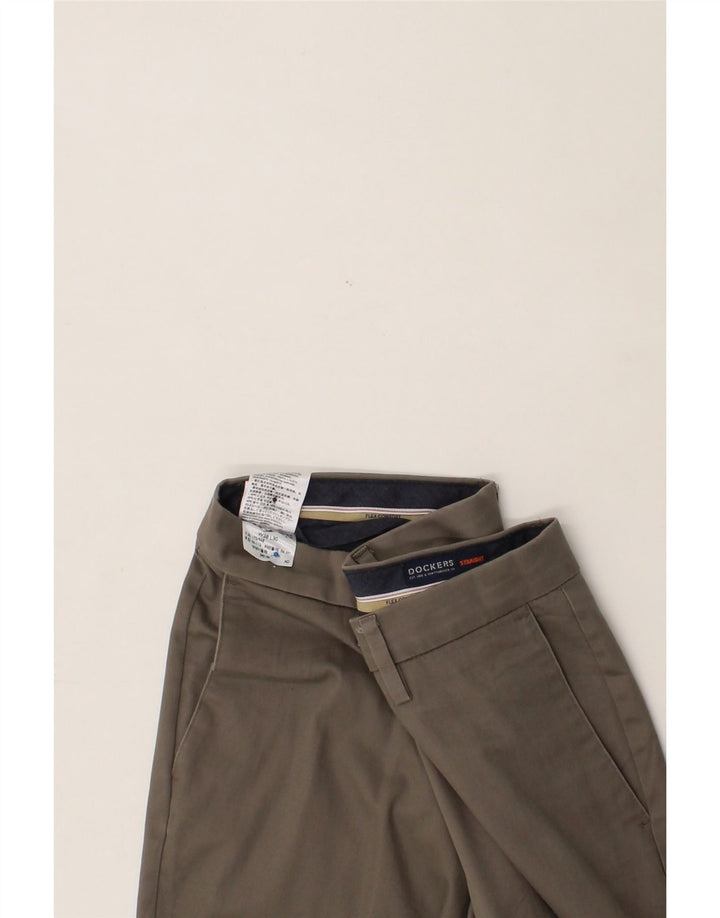 DOCKERS Mens Straight Cropped Trousers W38 L25 Grey Cotton Vintage Dockers and Second-Hand Dockers from Messina Hembry 