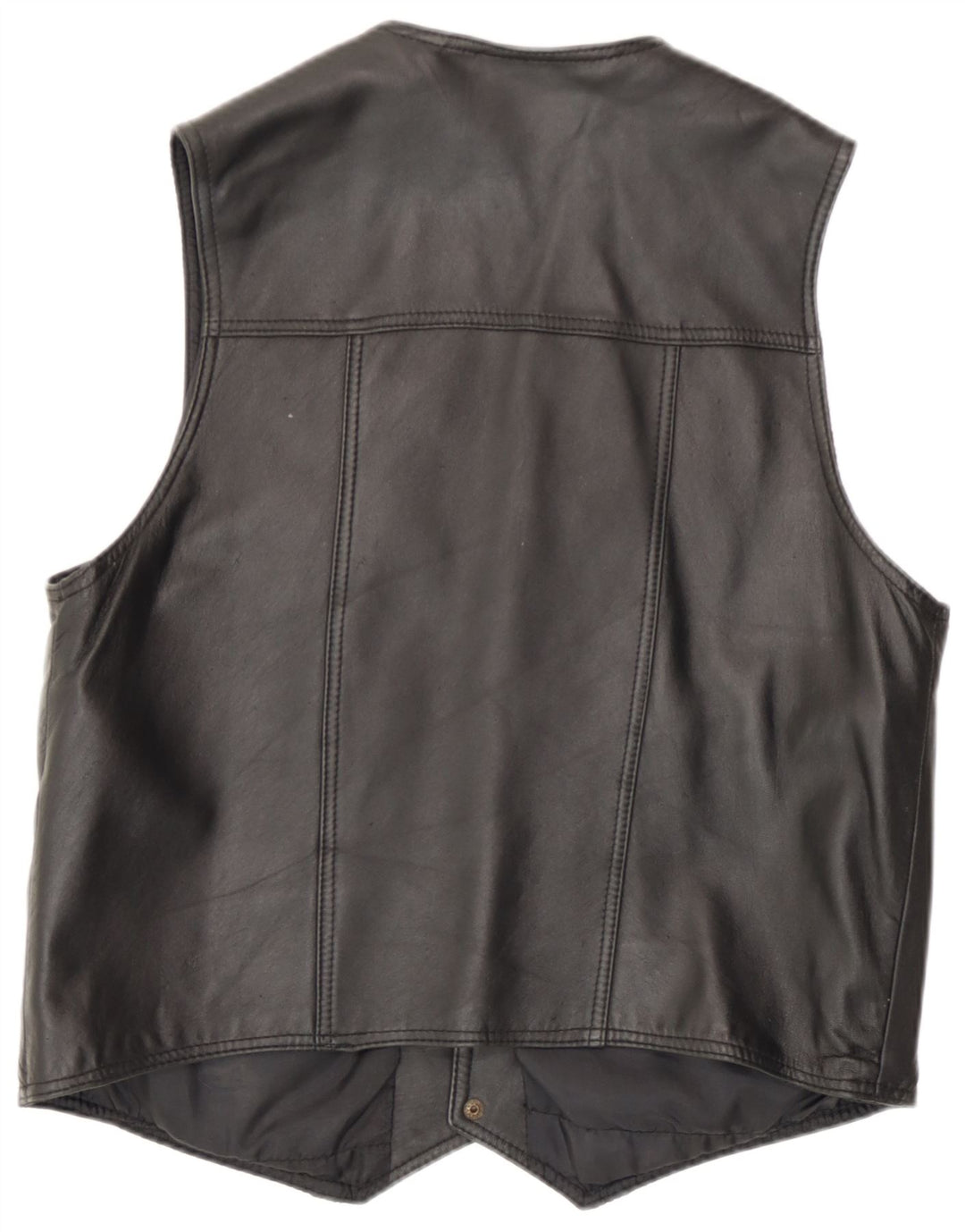 Mondi Herren Lederweste UK 36 Small Schwarz
