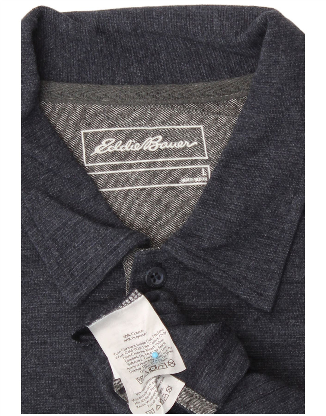 Eddie Bauer Herren-Poloshirt, große marineblaue Baumwolle