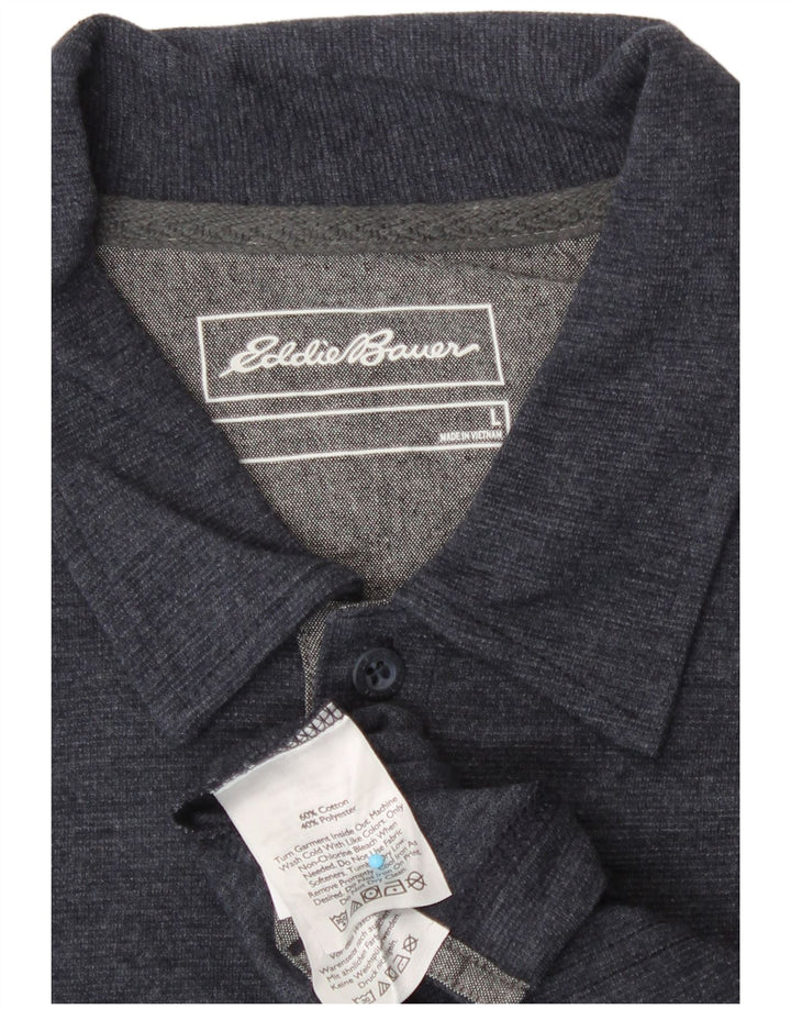 Eddie Bauer Herren-Poloshirt, große marineblaue Baumwolle