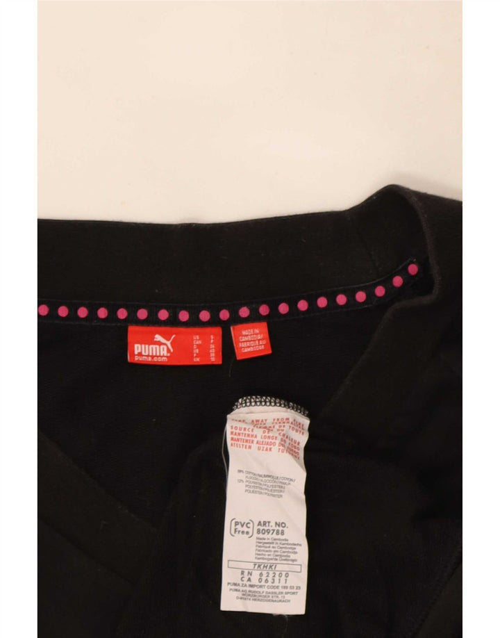 Puma Damen-Sweatshirt in Übergröße, Gr. 10, Größe S, Schwarz, Baumwolle