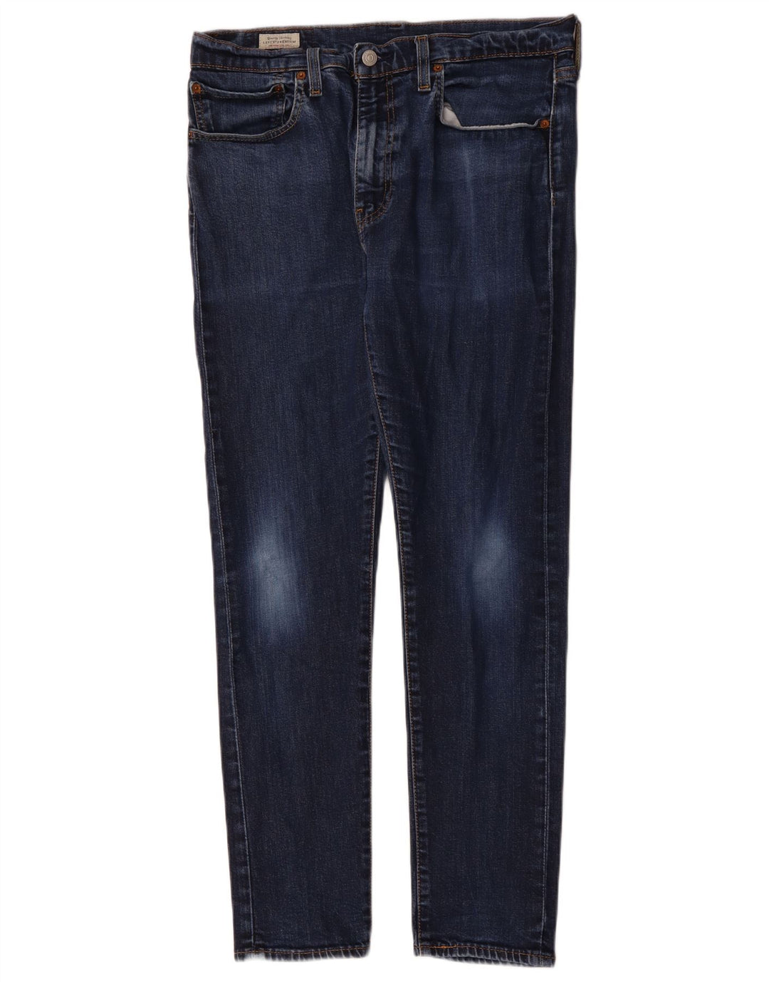 LEVI'S Herren 512 Slim Tapered Jeans W34 L29 Marineblau Baumwolle