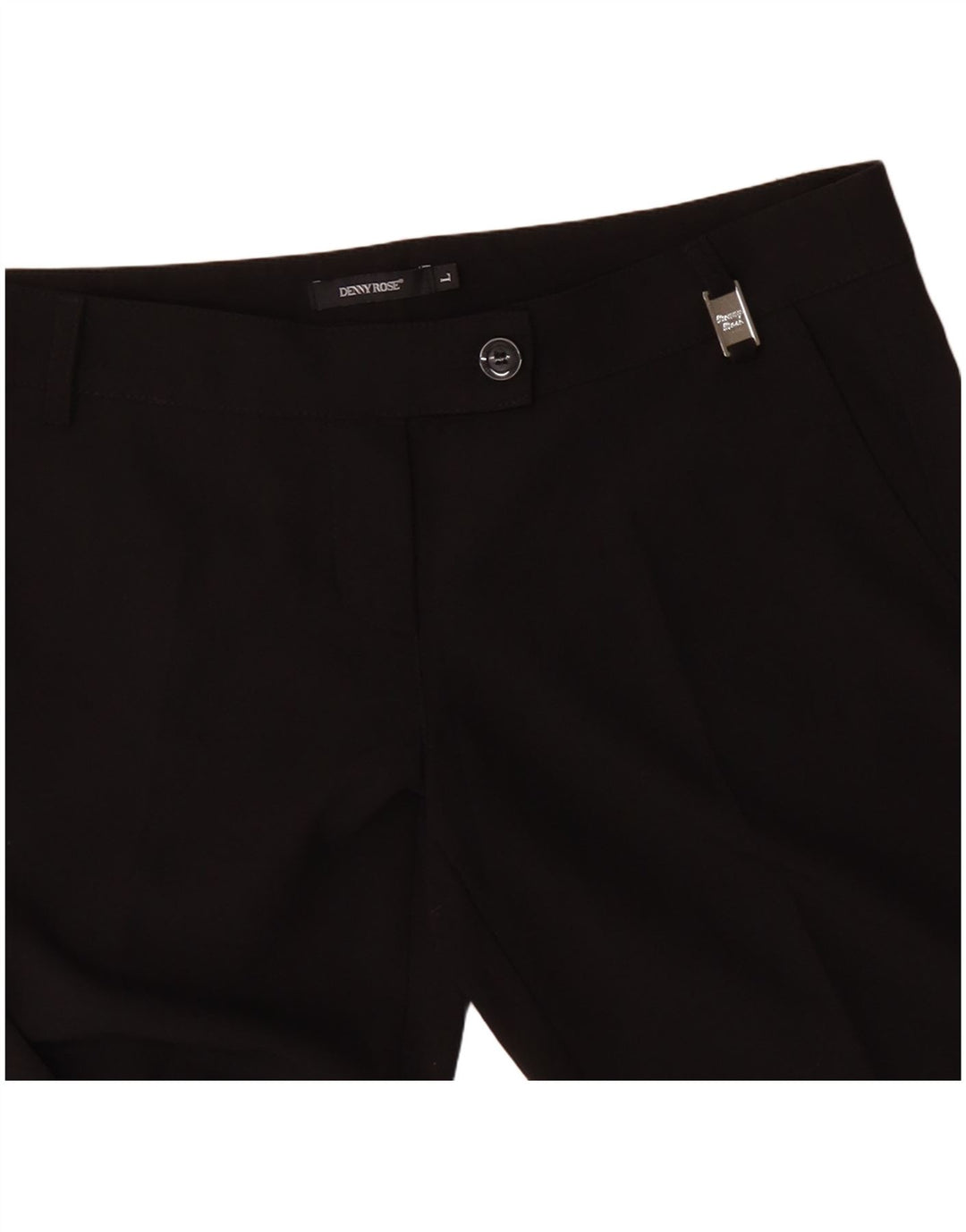 DENNY ROSE Gerade Damen-Anzughose, Größe L, W34, L32, Schwarz, Polyester