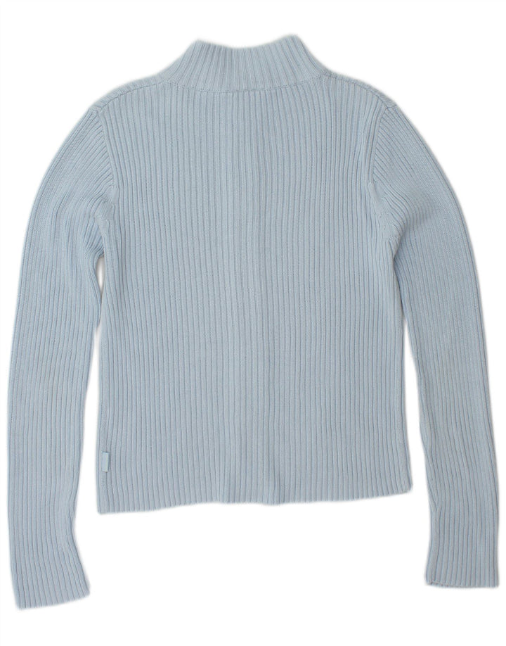 TOM TAILOR Damen Crop Cardigan Pullover UK 12 Mittelblau