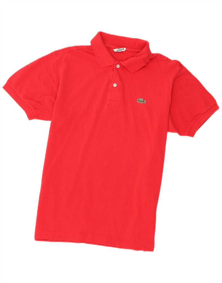 Lacoste Herren-Poloshirt, Größe 4, mittelrote Baumwolle
