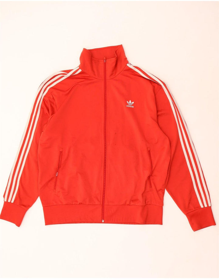 Adidas Herren Trainingsanzug Top Jacke XL Rot Polyester