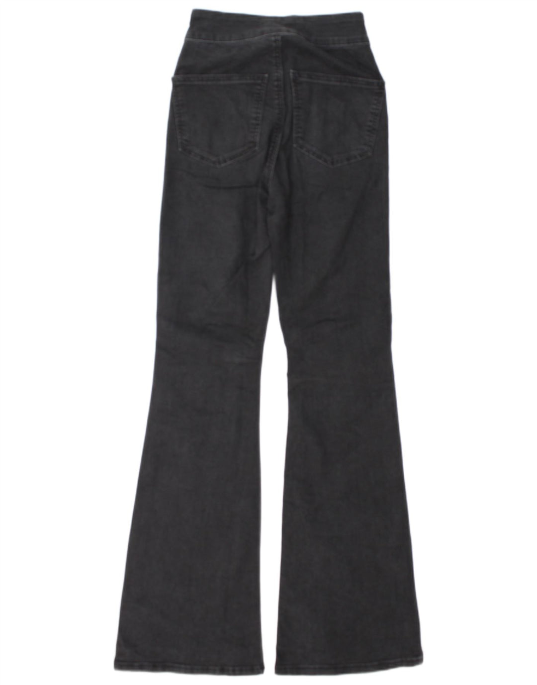 Topshop Schlagjeans für Damen, W28, L32, graue Baumwolle