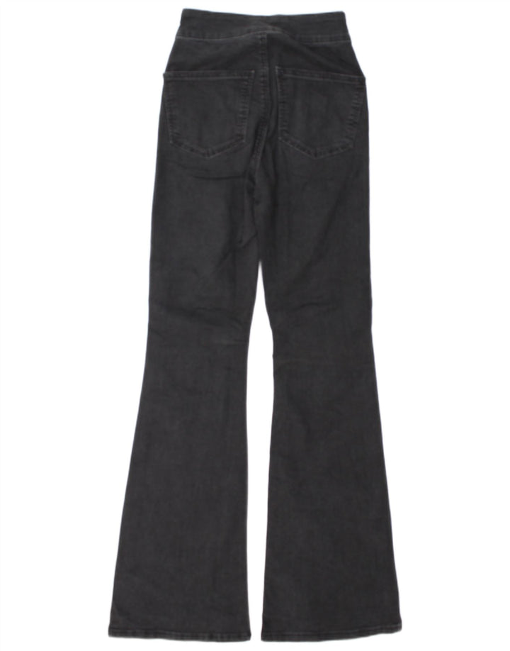 Topshop Schlagjeans für Damen, W28, L32, graue Baumwolle