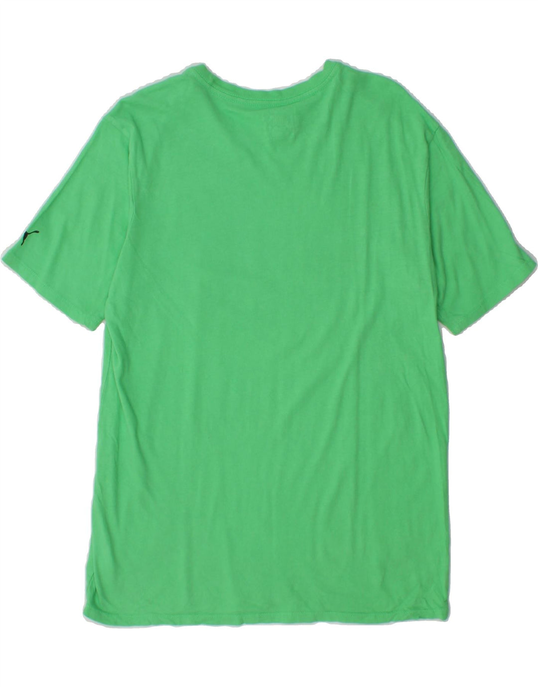 PUMA Mens Graphic T-Shirt Top Small Green Cotton Vintage Puma and Second-Hand Puma from Messina Hembry 