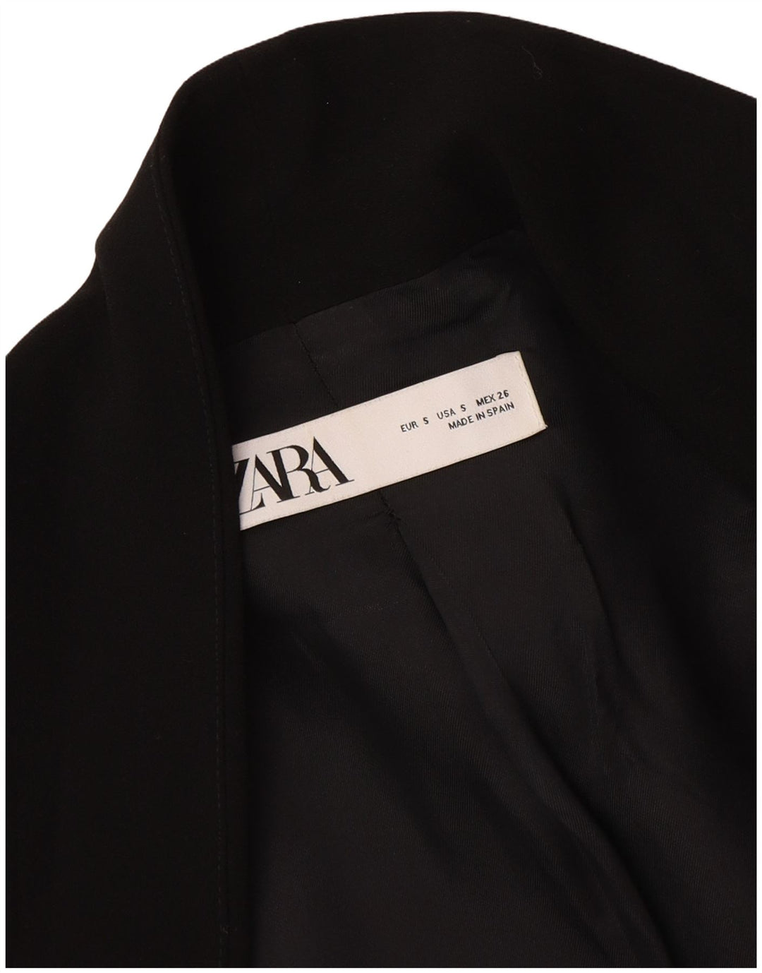 Offene Blazerjacke für Damen von Zara, Gr. 10, Größe S, Schwarz