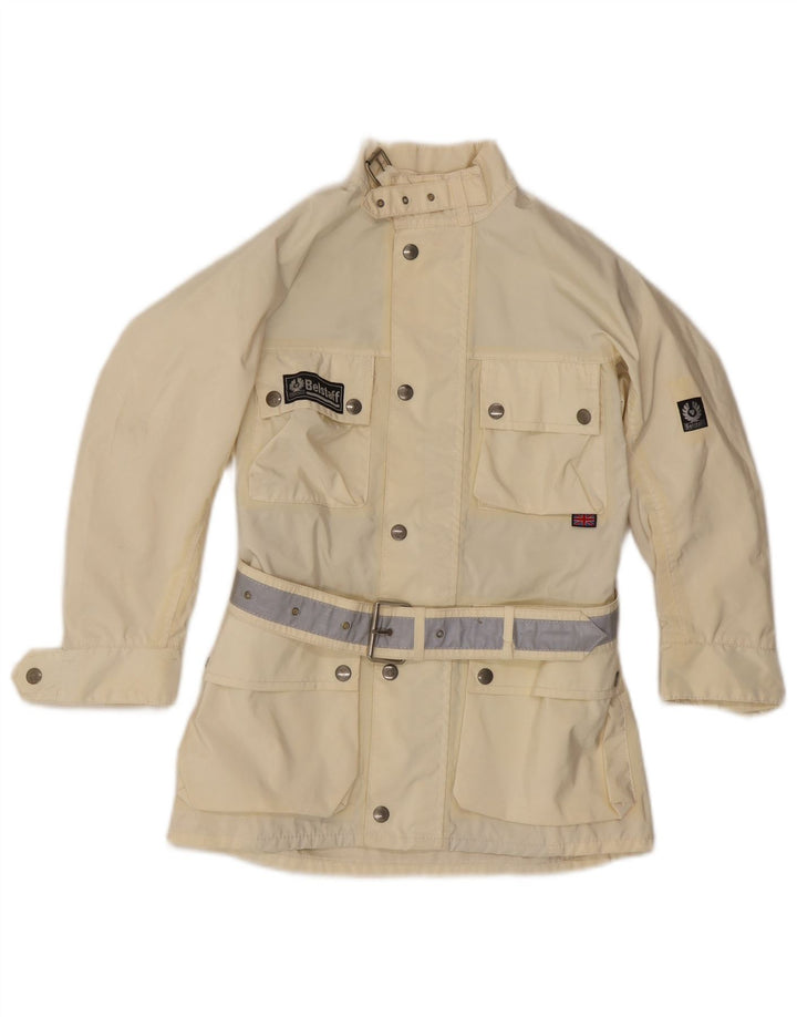 Belstaff Utility-Jacke für Jungen, 7–8 Jahre, aus weißem Nylon