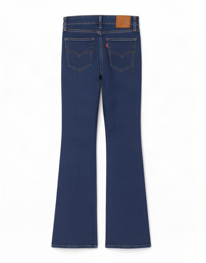 Levi's Damen 726 Flared Jeans W27 L32 Blaue Baumwolle