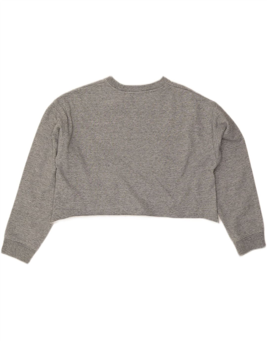 Levi's Damen Crop Oversized Sweatshirt Pullover UK 10 Small Grau Baumwolle
