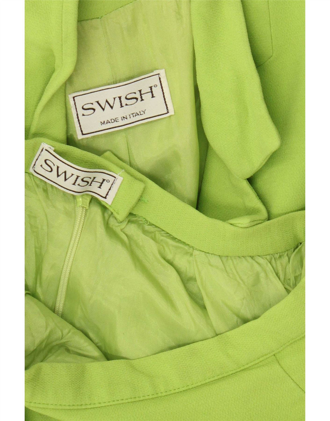 Swish Damen-Rock-Set mit 4 Knöpfen, 2-teilig, UK 8, Größe S, W24, Grün
