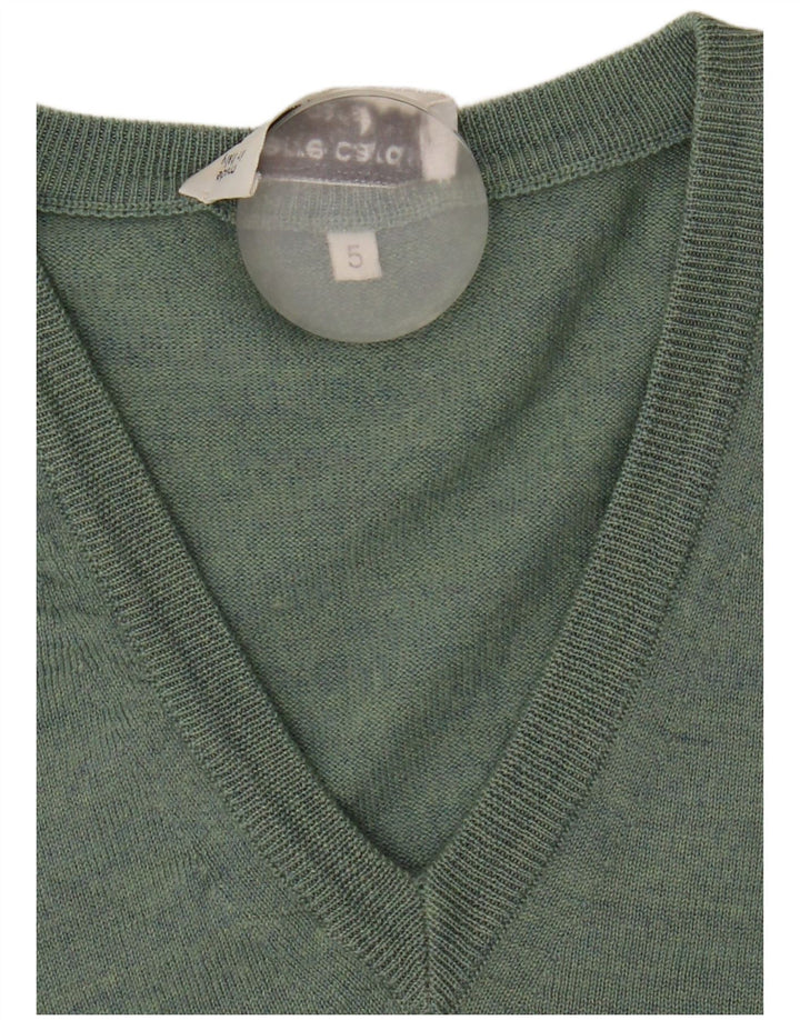 Pierre Cardin Herren-Pullover mit V-Ausschnitt, Mittelgrün