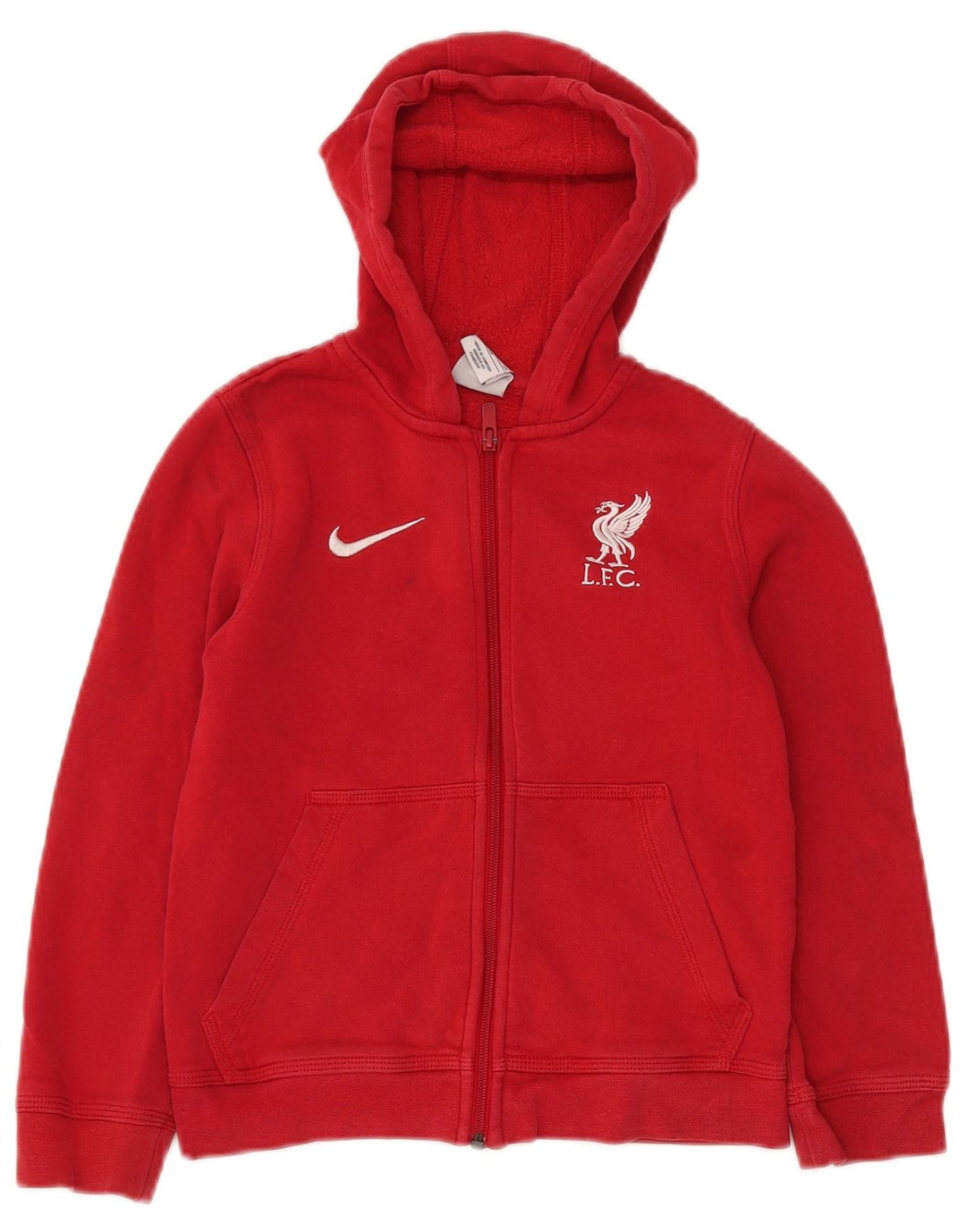 NIKE Liverpool Zip Hoodie-Pullover für Jungen, 8–9 Jahre, Größe S, rote Baumwolle