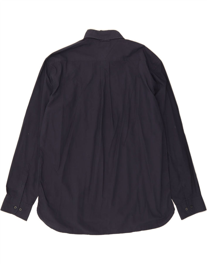 TOMMY HILFIGER Mens Shirt XL Navy Blue Cotton Vintage Tommy Hilfiger and Second-Hand Tommy Hilfiger from Messina Hembry 