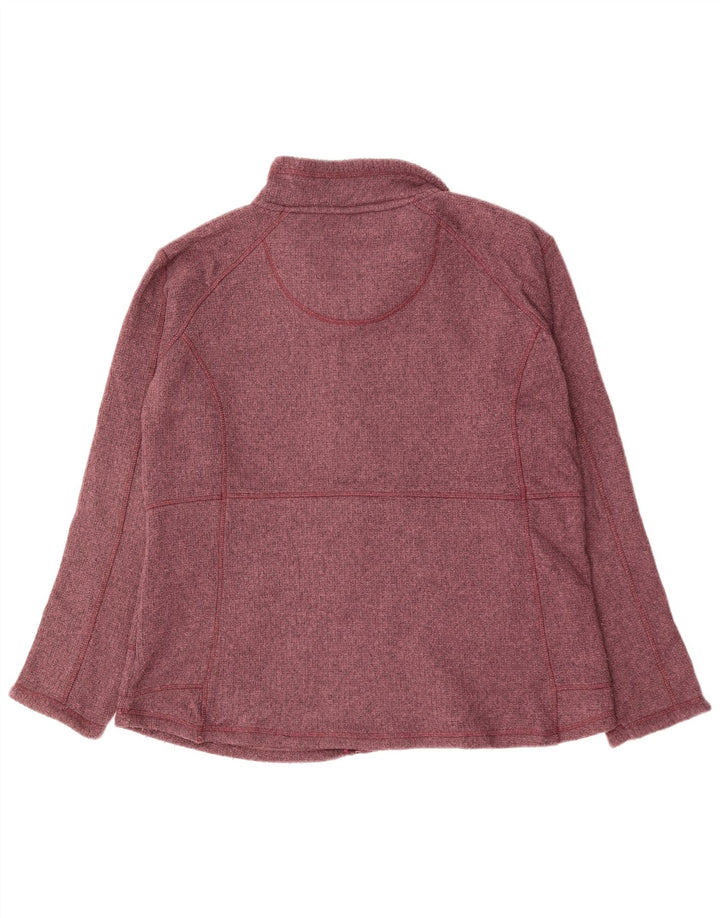 WEIRD FISH Damen-Strickjacke in Übergröße, Gr. 18, XL, Burgunderrot, Polyester