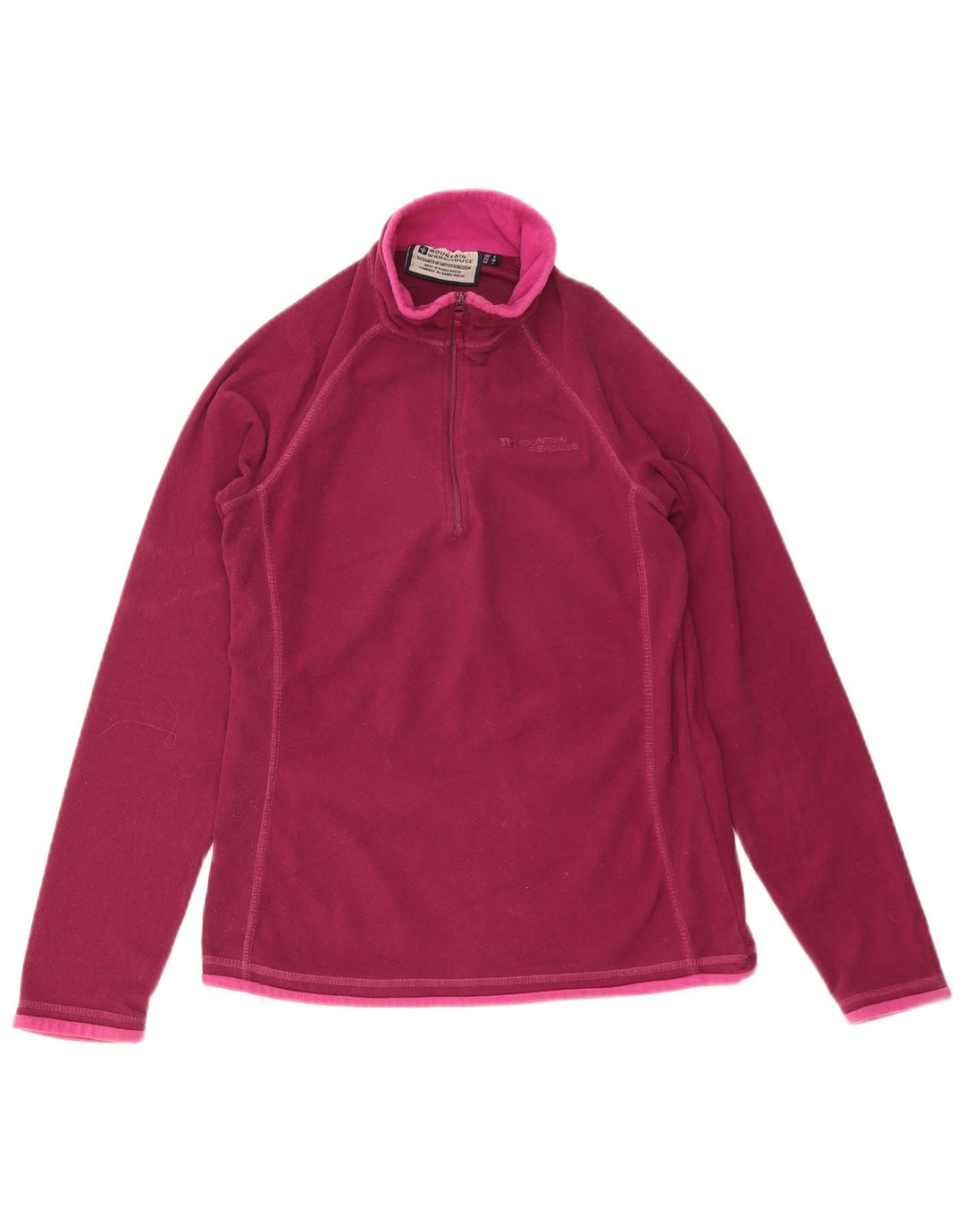 Mountain Warehouse Damen-Fleecepullover mit Reißverschluss am Hals, Gr. 8, Rosa, Polyester