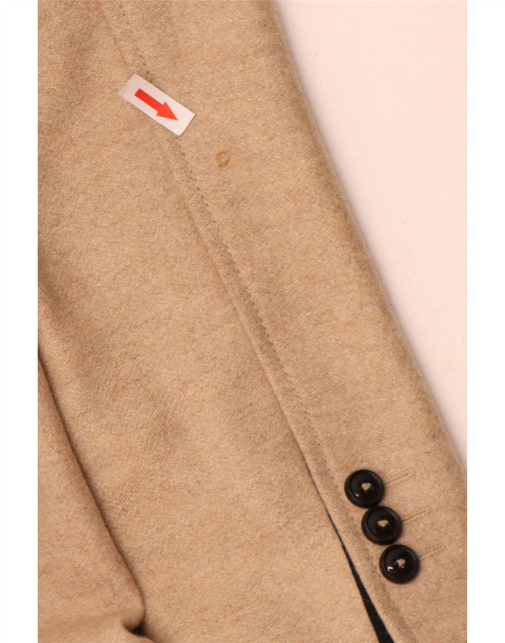 Zara Herrenmantel UK 38 Mittelbeige Wolle