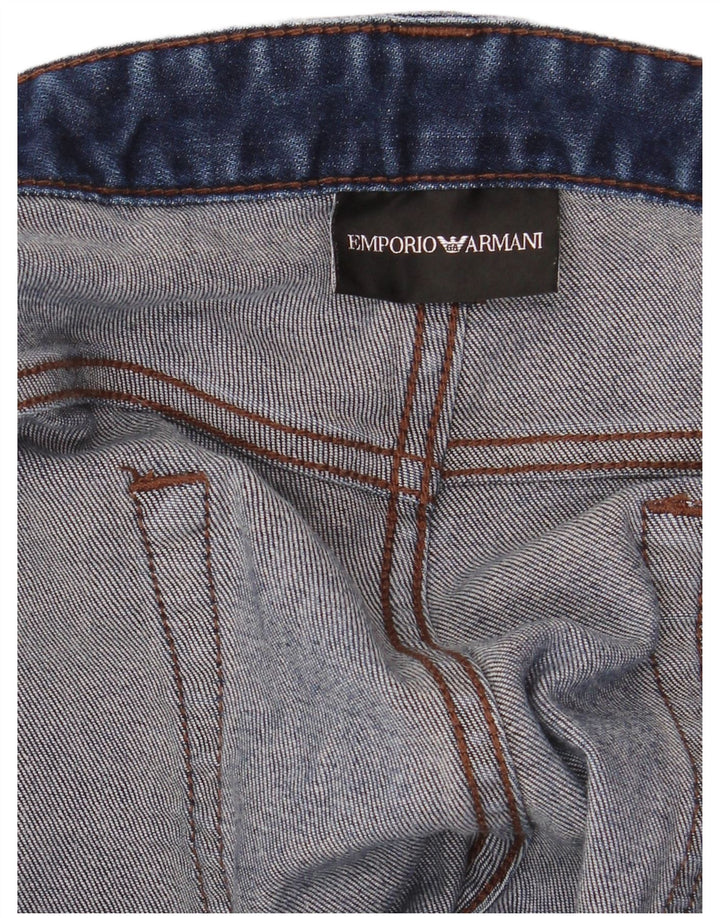 Emporio Armani Herren Straight Jeans W34 L31 Blau