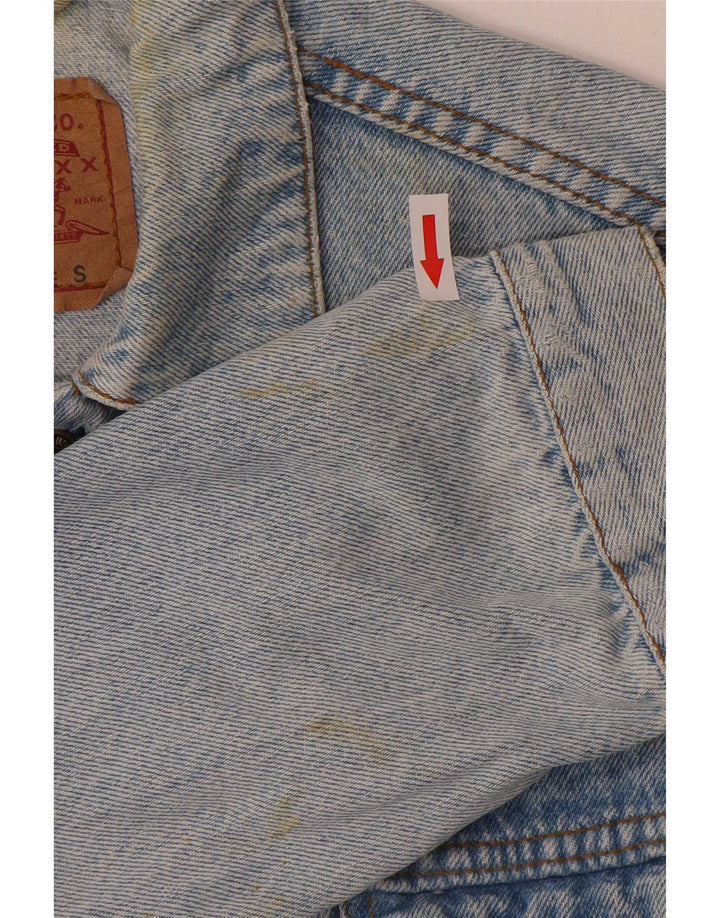 Levi's Herren Jeansjacke UK 36 Small Blaue Baumwolle