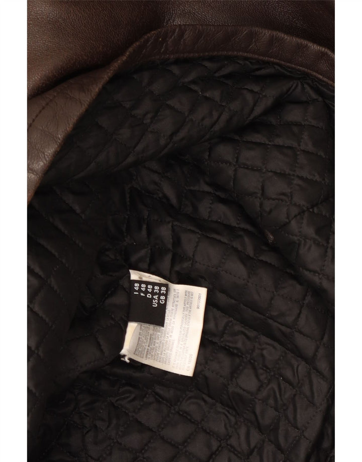 Belfe & Belfe Herren Lederjacke UK 38 Mittelbraunes Leder