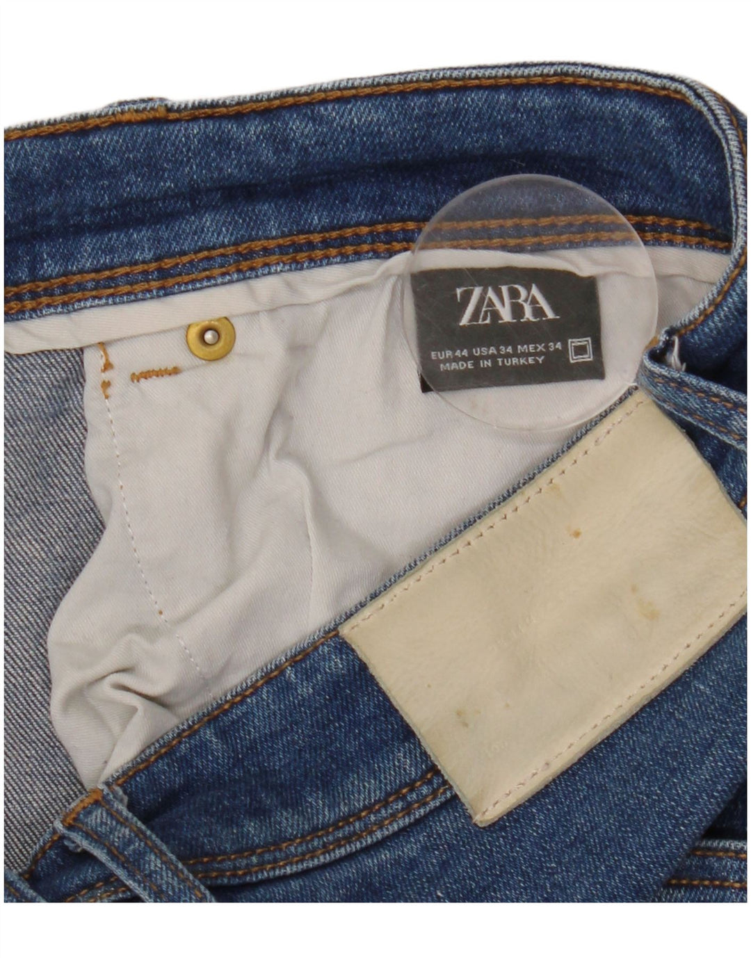 Zara Herren Slim Jeans EU 44 Large W34 L30 Blau
