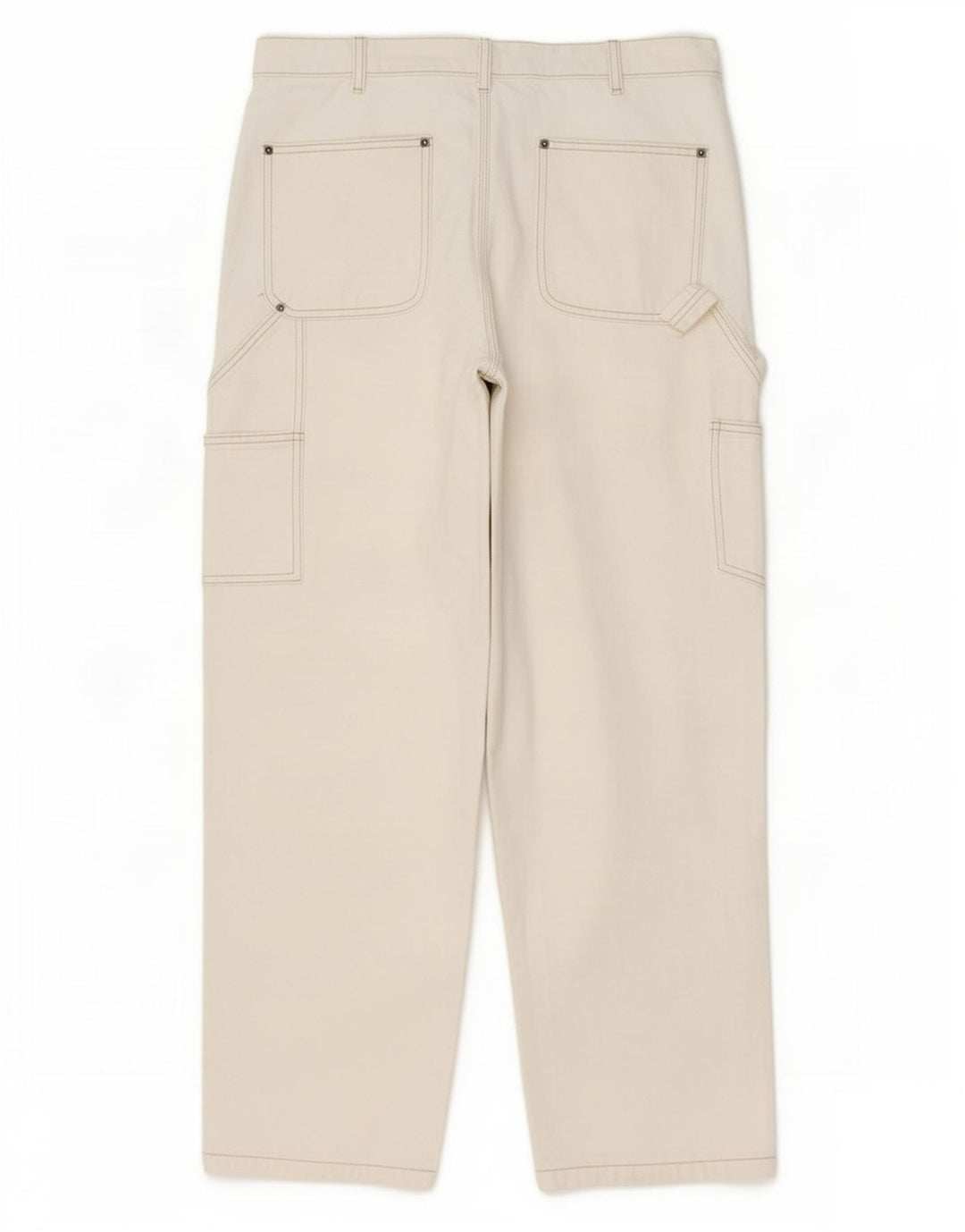 Zara Herren Cargo Straight Jeans EU 42 Large W32 L30 Beige