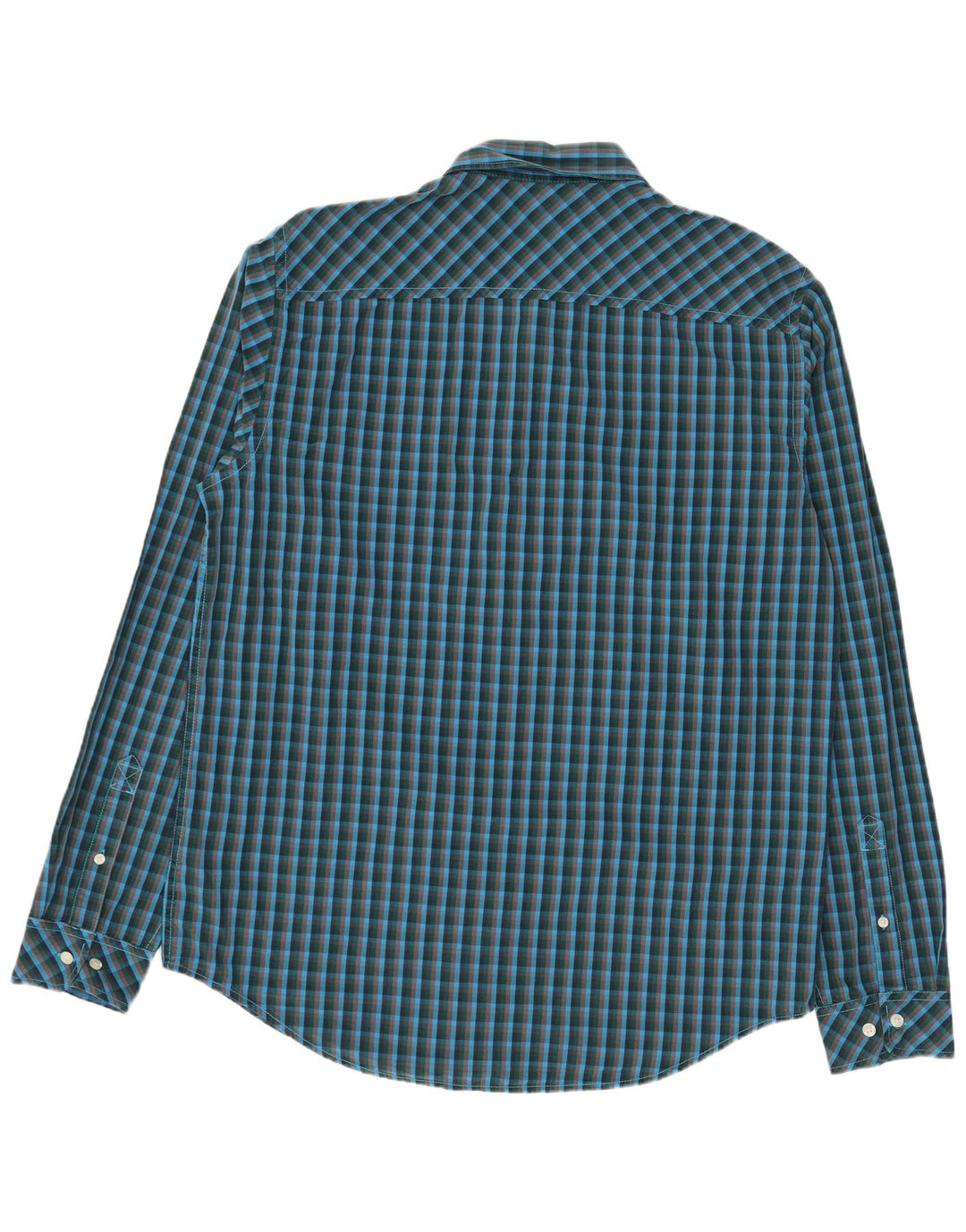 TIMBERLAND Herren Slim-Fit-Hemd, groß, blau kariert, Baumwolle