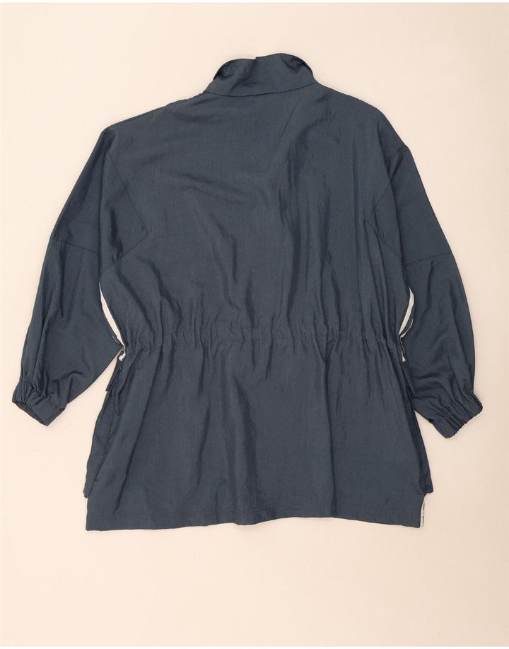 Adidas Damen Übergroße Utility-Jacke UK 8 Small Blau Polyamid