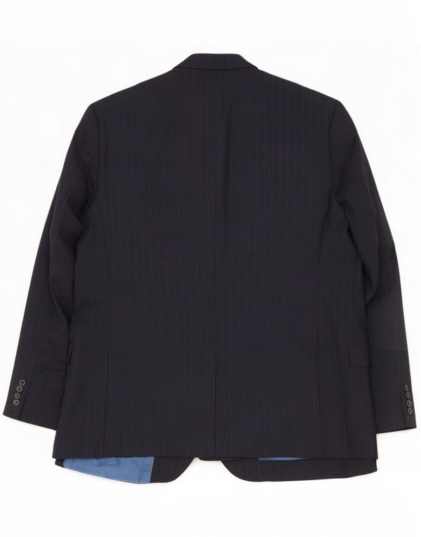 Marks & Spencer Herren-Blazer mit 2 Knöpfen, UK 42, Größe L, grau, Nadelstreifen