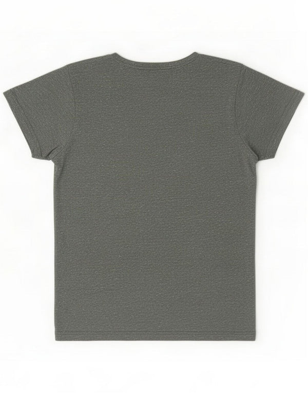 Tommy Hilfiger Damen T-Shirt Top UK 16 Large Grün geflecktes Polyester