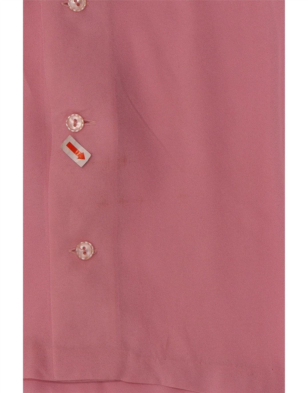 Vintage Damen LangarmBluse Top UK 12 Mittelrosa